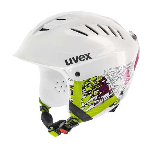 UVEX X-RIDE JR MOTION bílá - dětská / juniorská přilba s brýlemi - 1x použité zboží - Bílá, velikost S-M (obvod hlavy 55-58 cm) ...