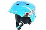 Uvex AIRWING 2 - lehká dětská lyžařská helma | Světle modrá lesklá s obrázkem, velikost XS-M (54-58cm) ...
