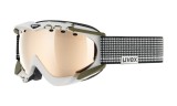 Uvex APACHE PRO 11/12 lyžařské brýle - Bílé matné, zrcadlový stříbrný zorník...