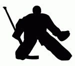 Nálepka silueta hokejového brankáře TEMPISH