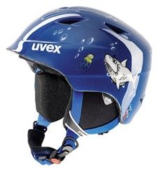 Lyžařská helma Uvex AIRWING 2 dětská přilba - Tmavě modrá žralok (SHARK) velikost 52-54 cm ...