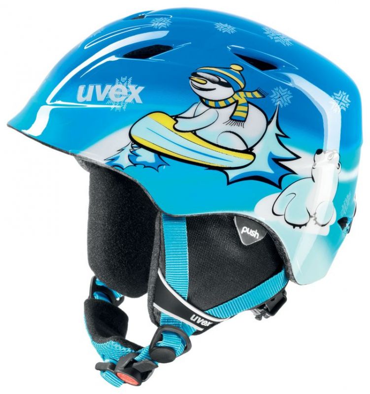 helma UVEX AIRWING 2, blue snowman (S566132240*) - 46-50 UVEX ZIMNÍ