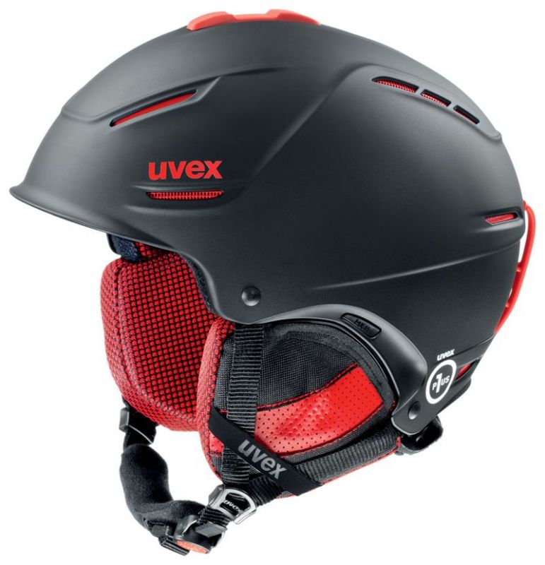 helma UVEX P1US PRO, black-red mat (S566156230*) UVEX ZIMNÍ