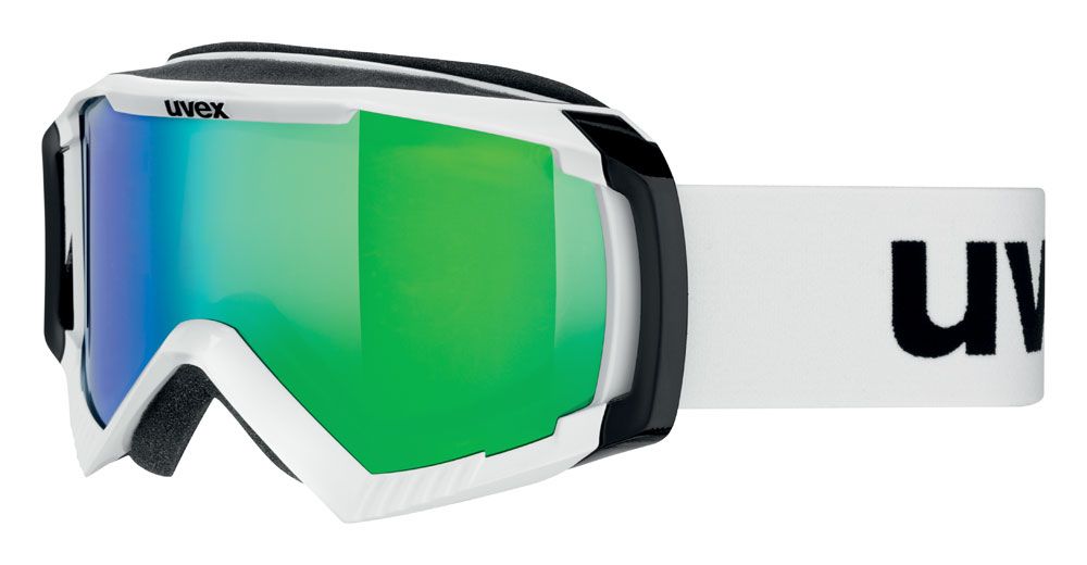 lyžařské brýle UVEX APACHE II, polarwhite/litemirror green (1126) UVEX ZIMNÍ