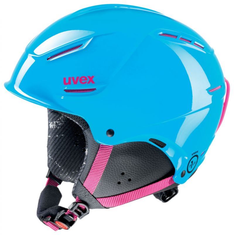 helma UVEX P1US JUNIOR, cyan-pink (S566180490*) - 52-55 UVEX ZIMNÍ