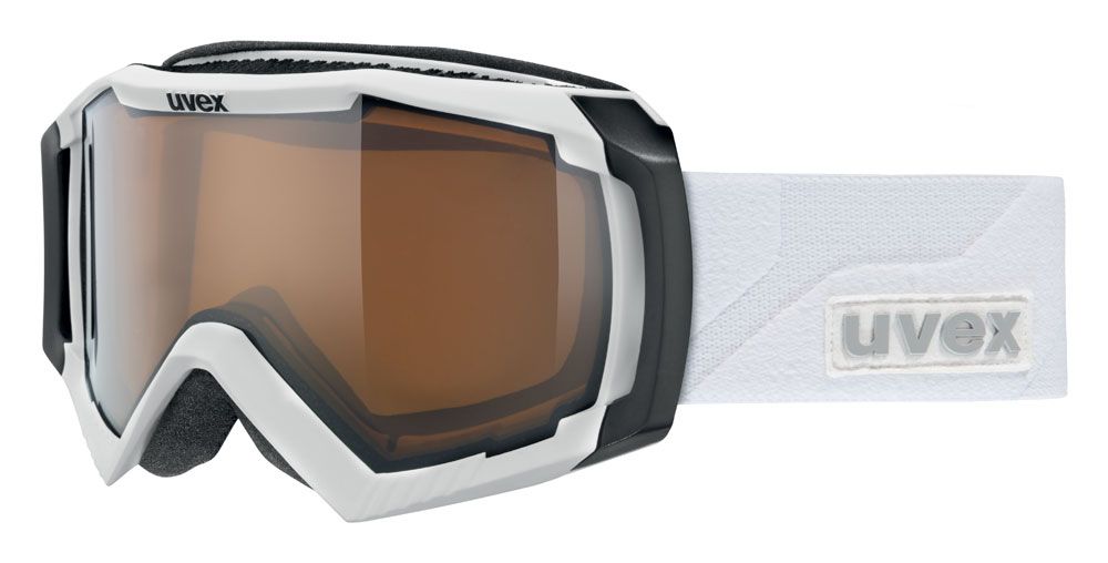 lyžařské brýle UVEX APACHE II VP, white mat / polavision variomatic (0121) UVEX ZIMNÍ