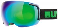 lyžařské brýle UVEX BIG 40 FM, black-green mat double lens/full mirror green (2726)