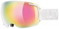 lyžařské brýle UVEX BIG 40 FM, white mat double lens/full mirror pink (1026)