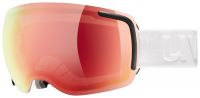 lyžařské brýle UVEX BIG 40 VFM, white mat double lens/variomatic full mirror red (1023)