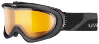lyžařské brýle UVEX COMANCHE, black mat/lasergold lite (4229)