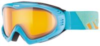 lyžařské brýle UVEX F 2, petrol-orange/lasergold lite (4229)