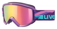 lyžařské brýle UVEX FIRE LTM, purple mat/litemirror pink (0026)