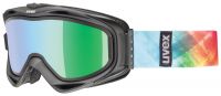 lyžařské brýle UVEX G.GL 300 TAKE OFF, black mat/litemirror green (2126)