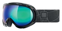 lyžařské brýle UVEX G.GL 7, black/litemirror green (2026)
