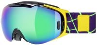 lyžařské brýle UVEX G.GL 9 RECON READY, black-yellow/litemirror green (0226)