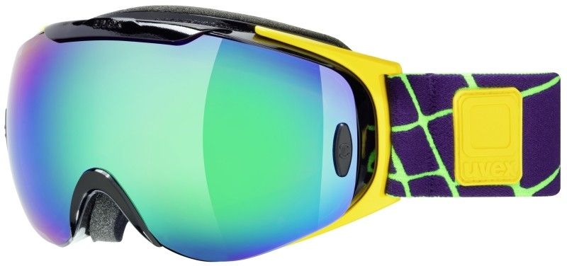 lyžařské brýle UVEX G.GL 9 RECON READY, black-yellow/litemirror green (0226) UVEX ZIMNÍ