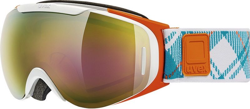 lyžařské brýle UVEX G.GL 9 RECON READY, white-orange double lens/litemirror gold (1126) UVEX ZIMNÍ