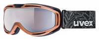lyžařské brýle UVEX HYPERSONIC, brown mat double lens/litemirror silver/lasergold lite (8026)
