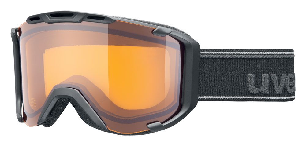 lyžařské brýle UVEX SNOWSTRIKE LGL, black mat double lens/lasegold lite (2029) UVEX ZIMNÍ