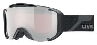 lyžařské brýle UVEX SNOWSTRIKE PM, black mat double lens/polavision litemirror silver/lasergold lite (2026)