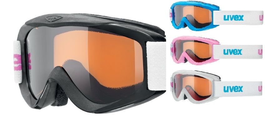 lyžařské brýle UVEX SNOWY PRO SET, polarwhite/black/iceblue/pink UVEX ZIMNÍ