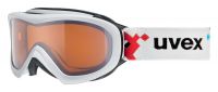 lyžařské brýle UVEX WIZZARD DL, white pacman double lens/lasergold (1022)